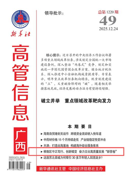 新华社《高管信息》刊发肖源署名文章:柳南区守正笃行,创新蝶变 奋力